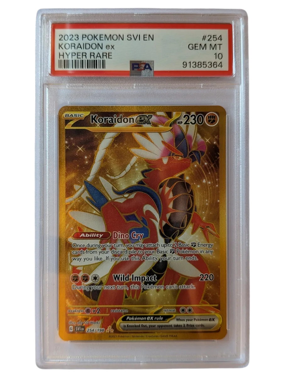 KORAIDON ex 254 PSA 10 HYPER RARE 2023 POKEMON SVI EN