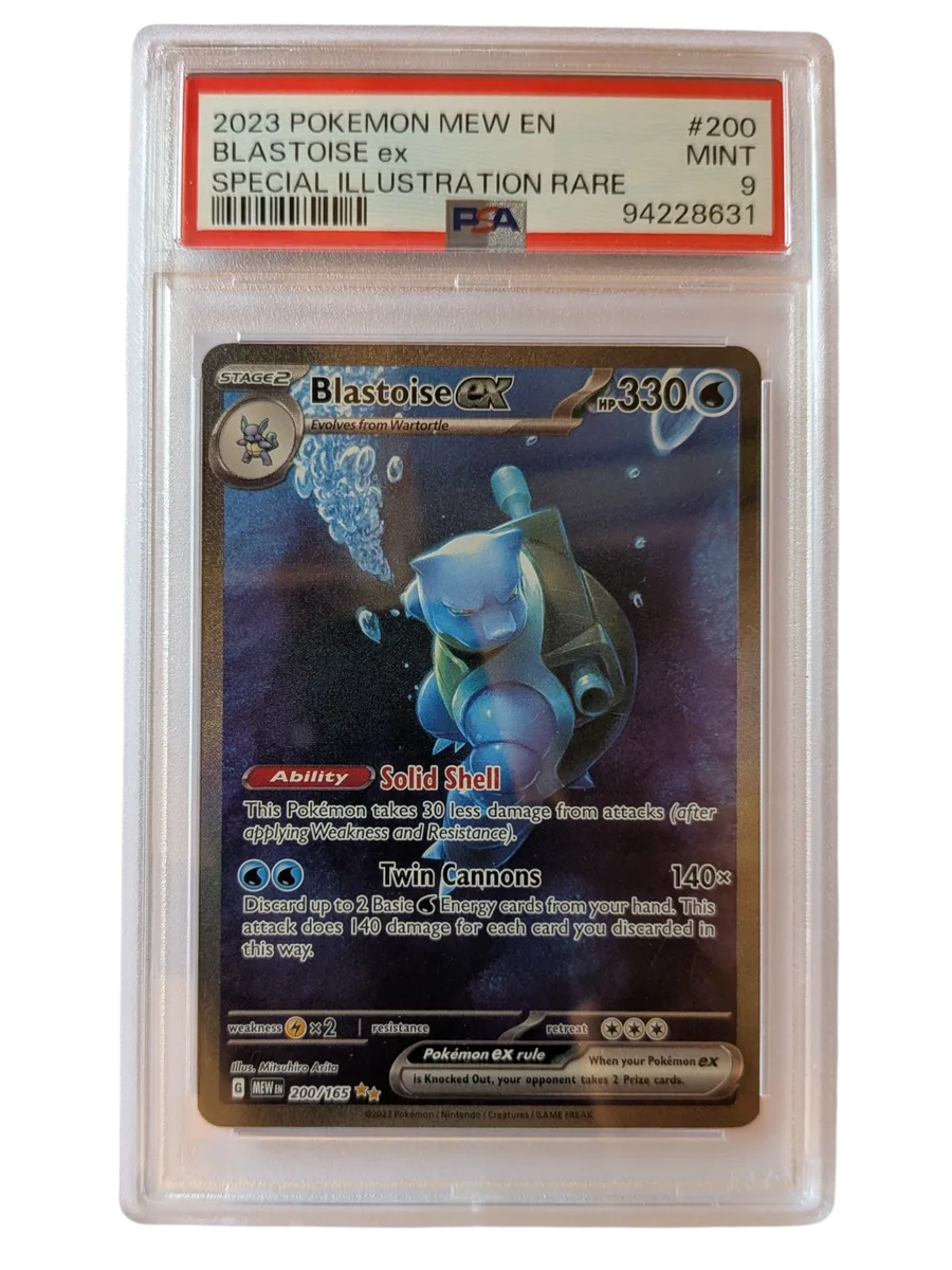 BLASTOISE ex 200 PSA 9 SPECIAL ILLUSTRATION RARE 2023 POKEMON MEW EN
