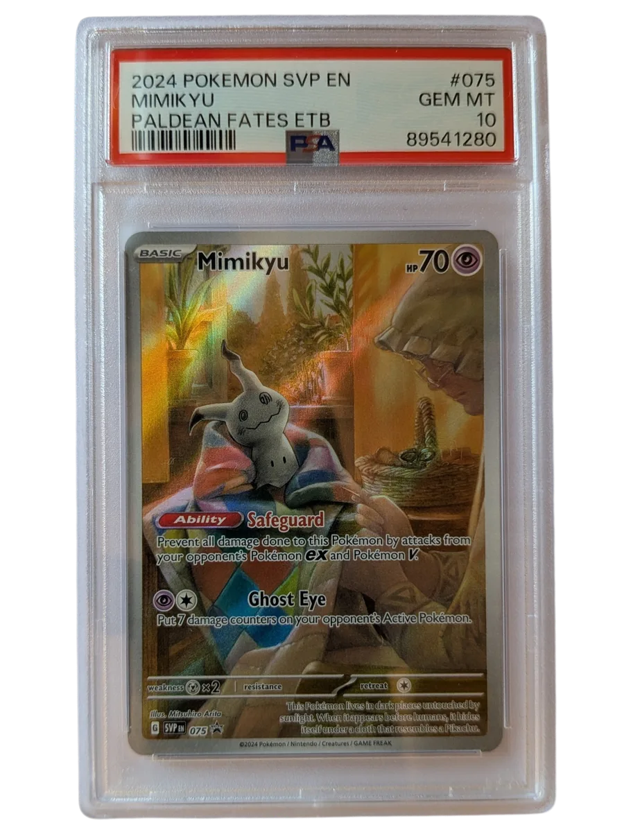 MIMIKYU 075 PSA 10 PALDEAN FATES ETB 2024 POKEMON SVP EN