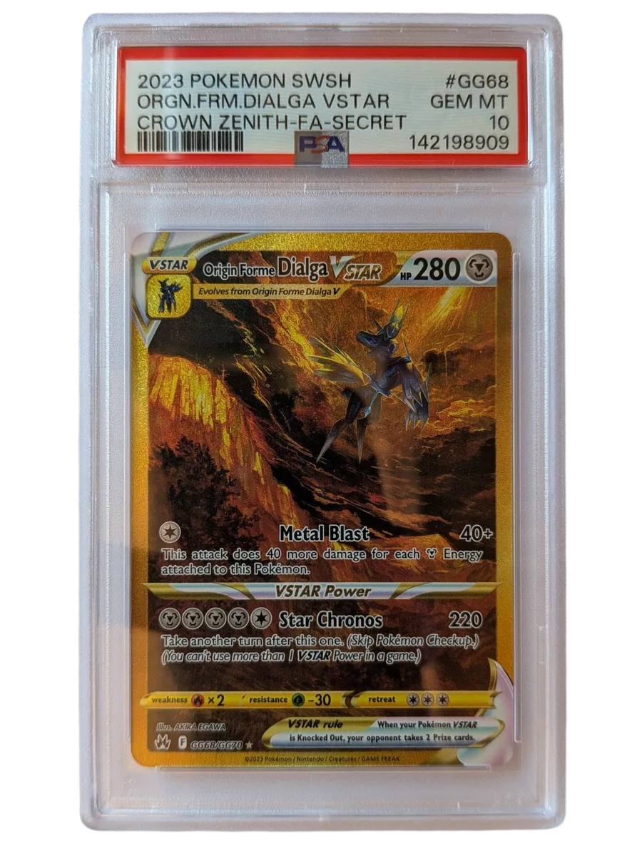 ORGN FRM DIALGA VSTAR  GG68 PSA 10 CROWN ZENITH FA SECRET 2023 POKEMON SWSH