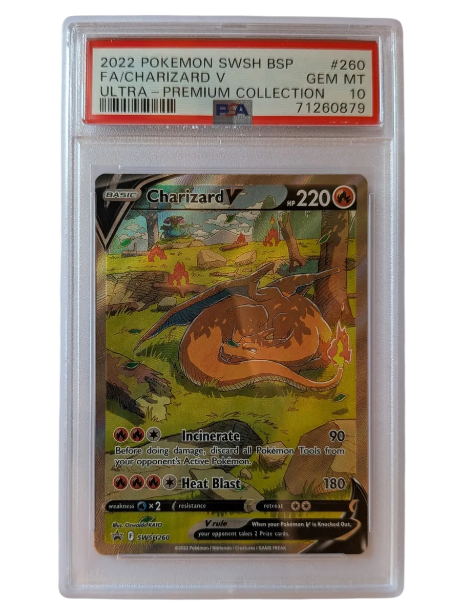 FA CHARIZARD V 260 PSA 10 ULTRA PREMIUM COLLECTION 2022 POKEMON SWSH BSP