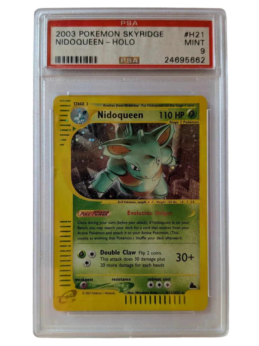 NIDOQUEEN HOLO H21 PSA 9 2003 POKEMON SKYRIDGE