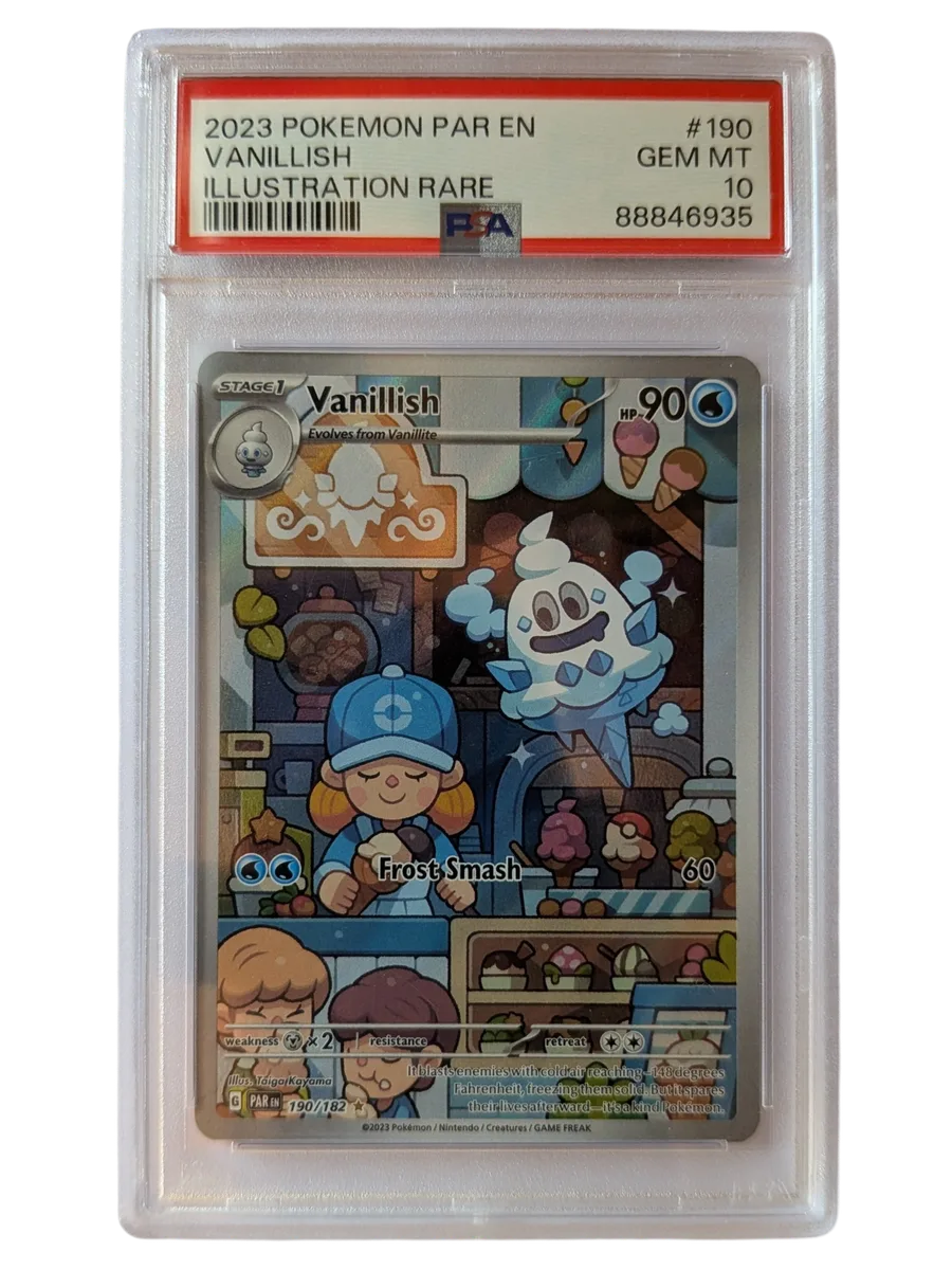 VANILLISH 190 PSA 10 ILLUSTRATION RARE 2023 POKEMON PAR EN